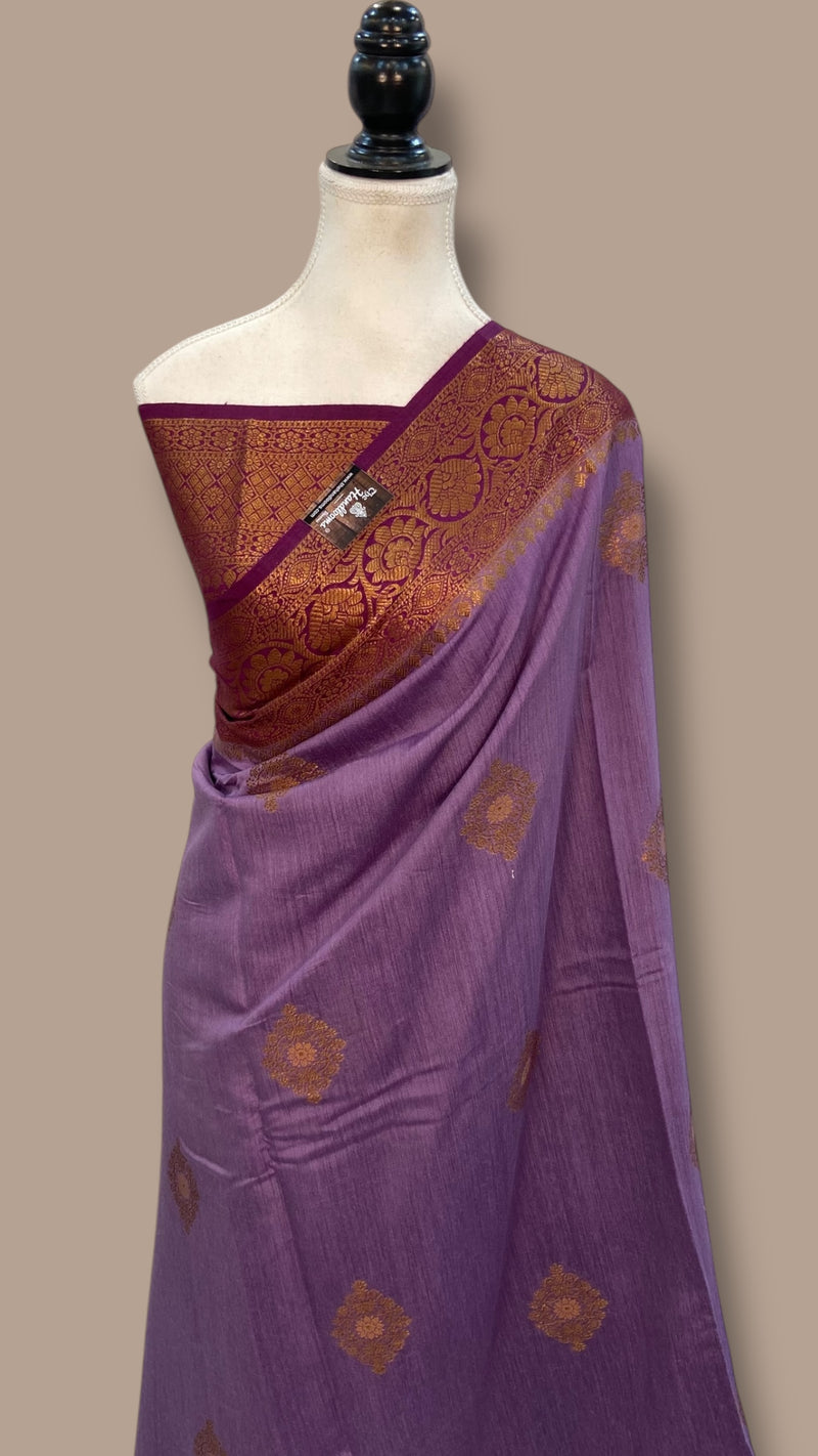 Moonga Silk  Handloom Banarasi Saree - The Handlooms