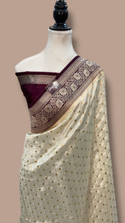 Pure Chiniya Khaddi Handloom Banarasi Saree - The Handlooms