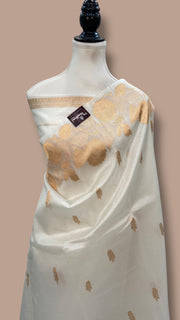 Pure Kora Handloom Banarasi Saree - The Handlooms