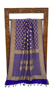 Pure Georgette Banarasi Bandhej Handloom Saree - The Handlooms