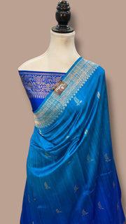 Pure Raw Silk Handloom Banarasi Saree - The Handlooms
