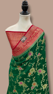 Pure Chiniya Silk Handloom Banarasi Saree - The Handlooms