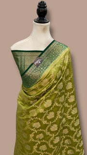 Pure Chiniya Silk Handloom Banarasi Saree - The Handlooms