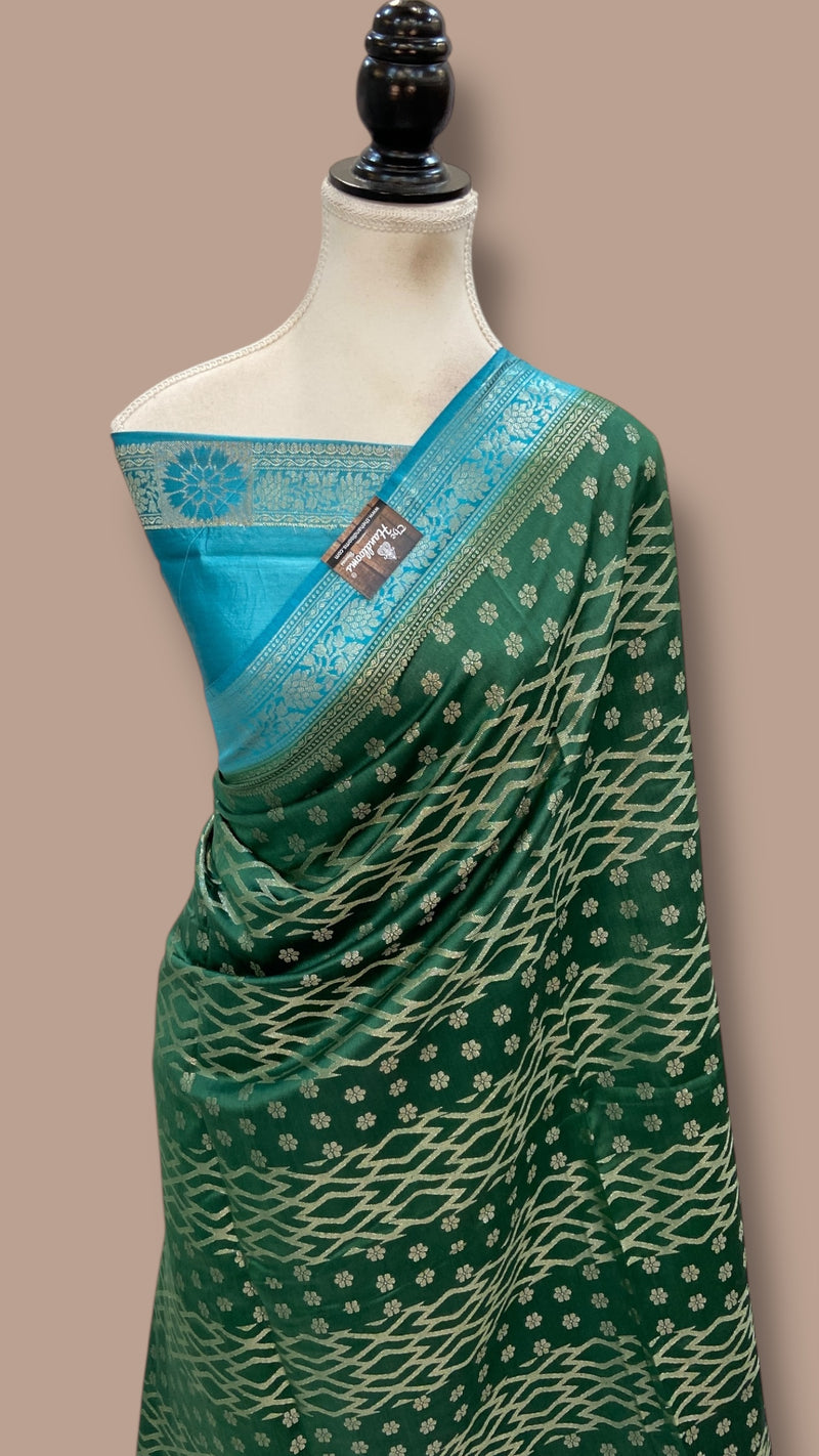 Pure Chiniya Silk Handloom Banarasi Saree - The Handlooms