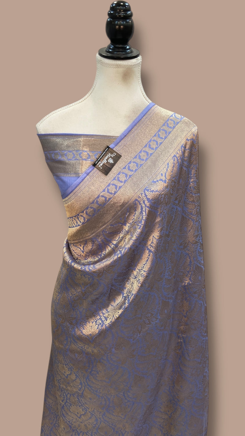 Pure Katan Silk Banarasi Handloom Saree - Tanchui Brocade