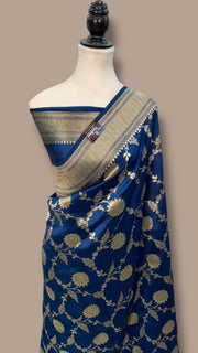 Pure Dupion Silk Banarasi Handloom Saree - The Handlooms