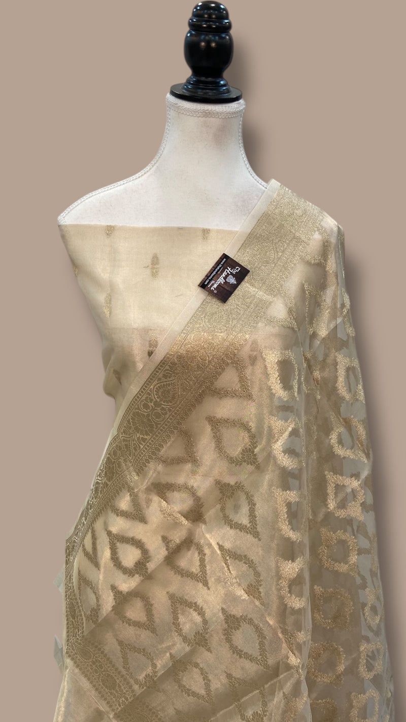 Pure Tissue Silk Dress Material - The Handlooms