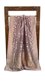 Pure Katan Silk Banarasi Handloom Saree - All over jaal work - The Handlooms