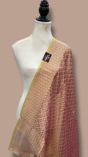 Pure Tissue Reshmi Zari Banarasi Brocade Handloom Dupatta - The Handlooms