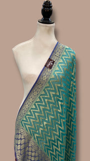 Pure Khaddi Georgette Handloom Dupatta - The Handlooms