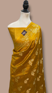 Pure Mango Silk Banarasi Handloom Saree - The Handlooms