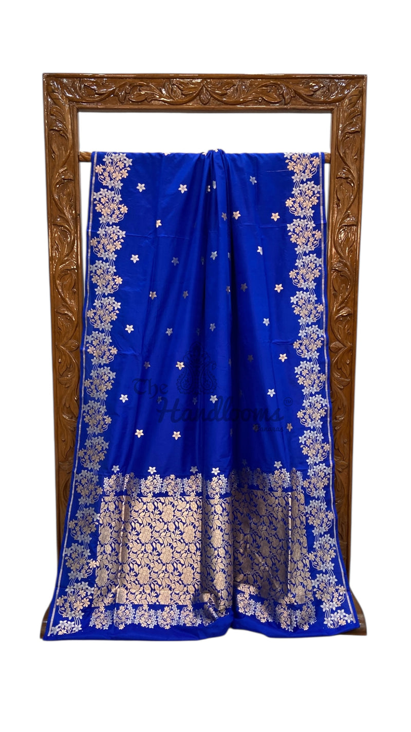Pure Katan Silk Banarasi Handloom Saree - All Over Kadua Motifs