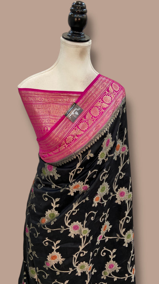 Pure Chiniya Silk Handloom Banarasi Saree - The Handlooms