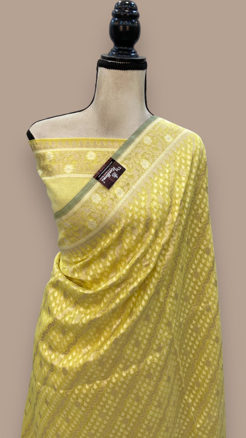 Pure Cotton Banarasi Handloom Saree - The Handlooms