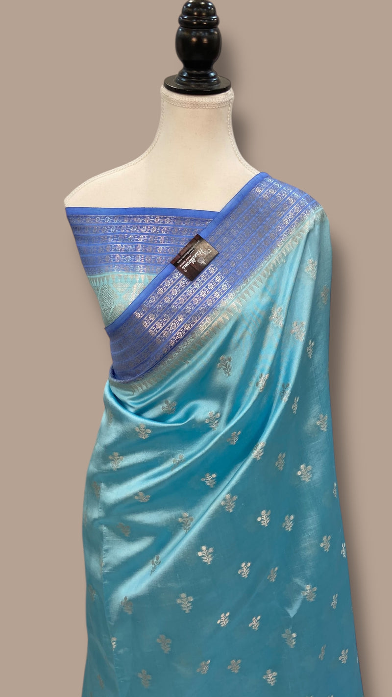 Pure Mango Silk Banarasi Handloom Saree - The Handlooms