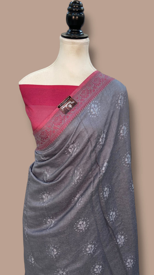 Pure Chiniya Silk Handloom Banarasi Saree - The Handlooms