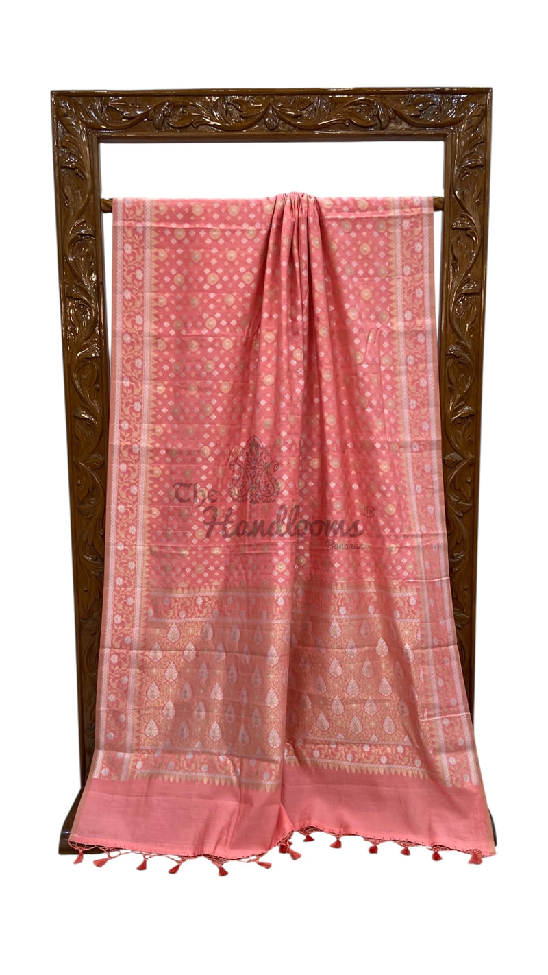 Pure Moonga Khaddi Handloom Banarasi Saree - The Handlooms