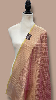 Pure Tissue Reshmi Zari Banarasi Brocade Handloom Dupatta - The Handlooms