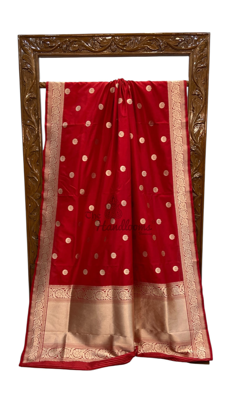 Sonakshi Sinha Pure Katan Silk Banarasi Handloom Saree - All Over Motifs - The Handlooms
