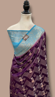 Pure Mango Silk Banarasi Handloom Saree - The Handlooms