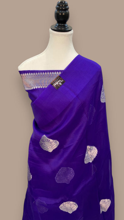 Pure Kora Handloom Banarasi Saree