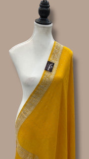 Pure Moonga Handloom Dupatta - Water Zari - The Handlooms