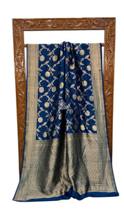 Pure Dupion Silk Banarasi Handloom Saree - The Handlooms