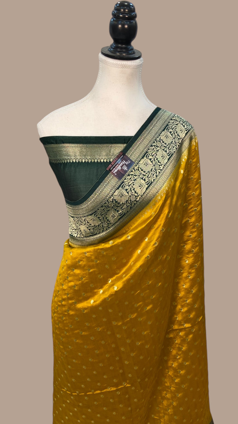 Pure Dupion Silk Banarasi Handloom Saree - The Handlooms