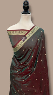Pure Katan Silk Banarasi Handloom Saree - The Handlooms