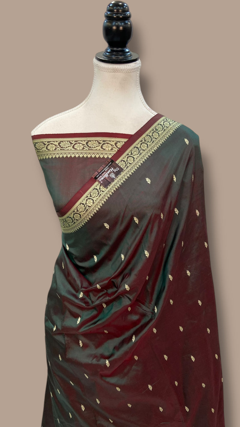 Pure Katan Silk Banarasi Handloom Saree - The Handlooms