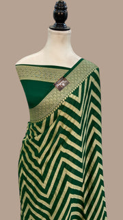 Pure Chiffon Khaddi Banarasi Saree - The Handlooms