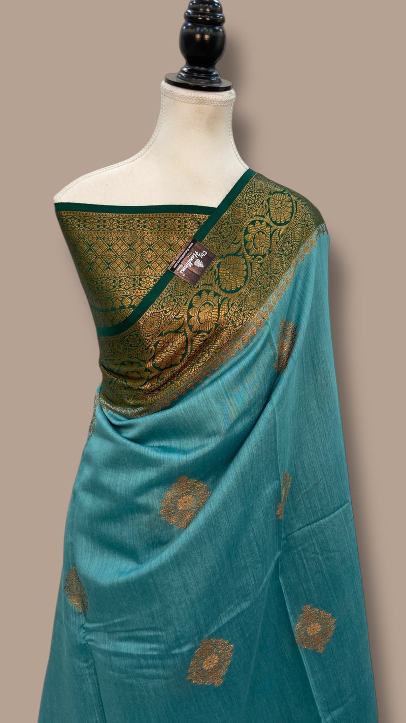 Moonga Silk Handloom Banarasi Saree - The Handlooms