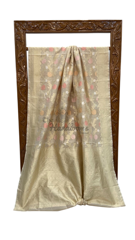 Moonga Georgette Handloom Banarasi Saree - The Handlooms