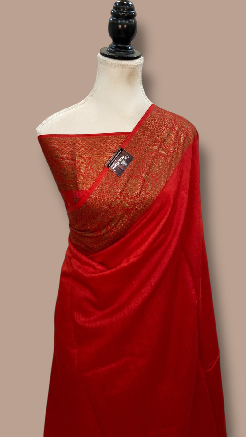Moonga Silk Handloom Banarasi Saree - The Handlooms