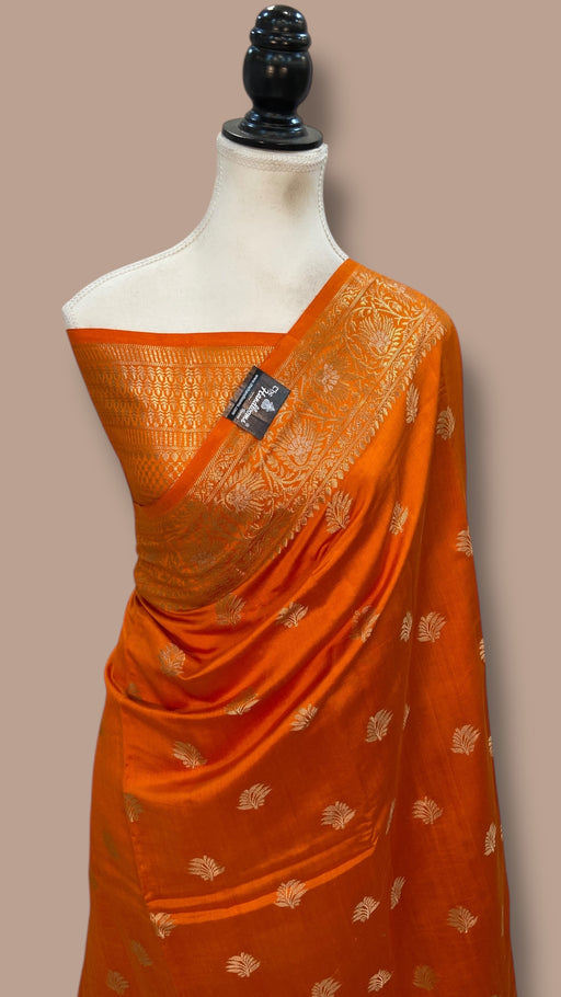 Pure Chiniya Silk Handloom Banarasi Saree - The Handlooms