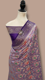 Pure Chiniya Silk Handloom Banarasi Saree - The Handlooms