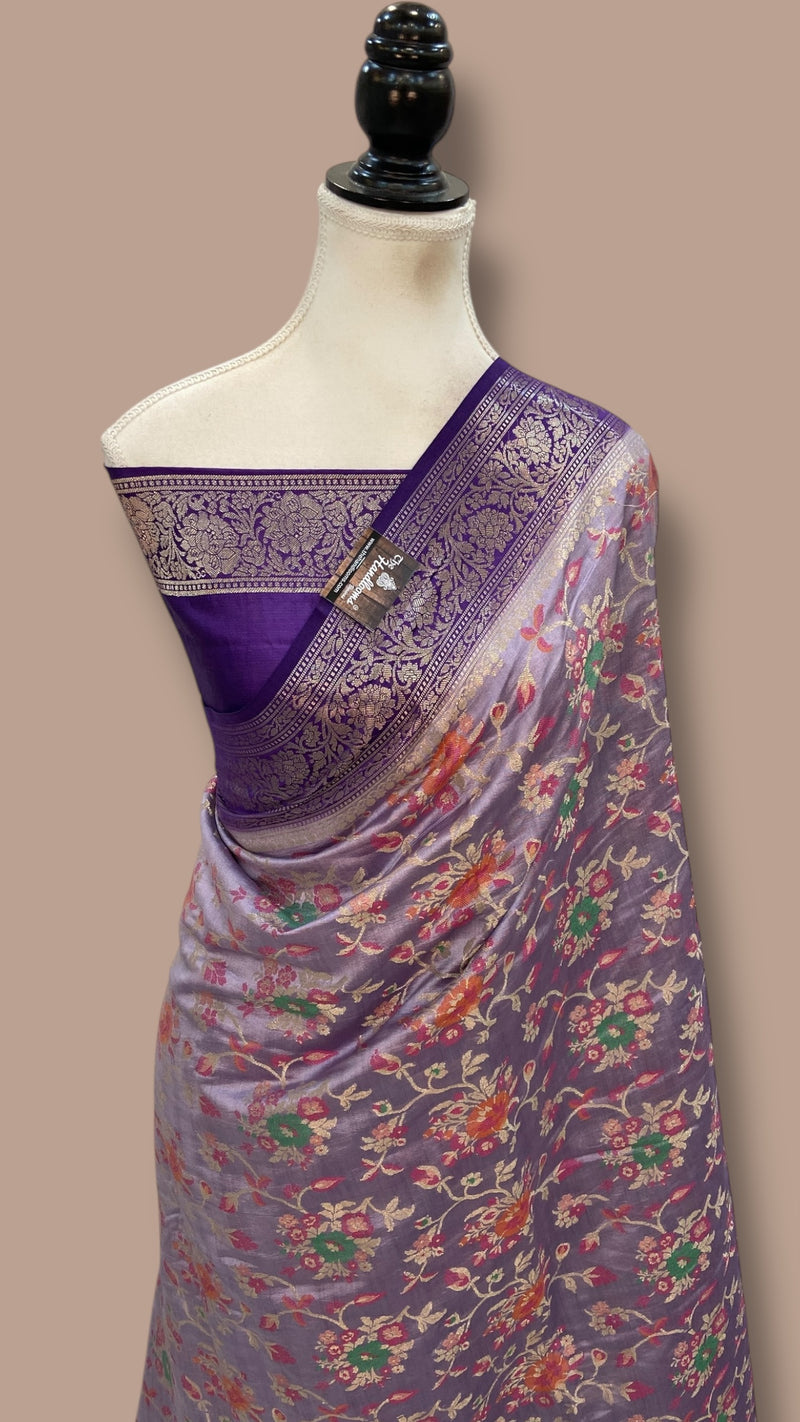 Pure Chiniya Silk Handloom Banarasi Saree - The Handlooms