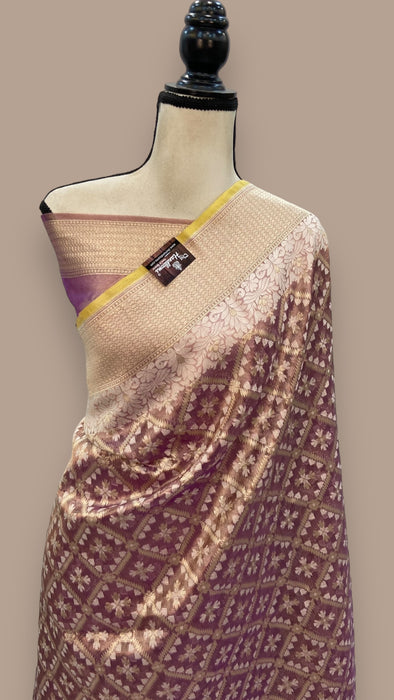 Pure Tissue Reshmi Zari Banarasi Brocade Handloom Saree