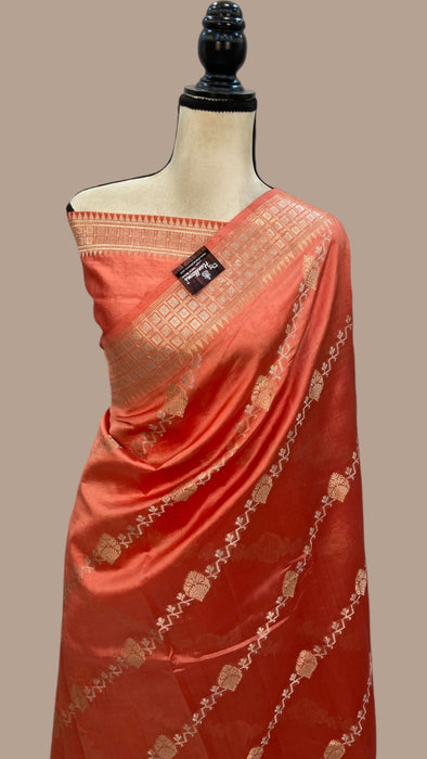 Pure Mango Silk Banarasi Handloom Saree