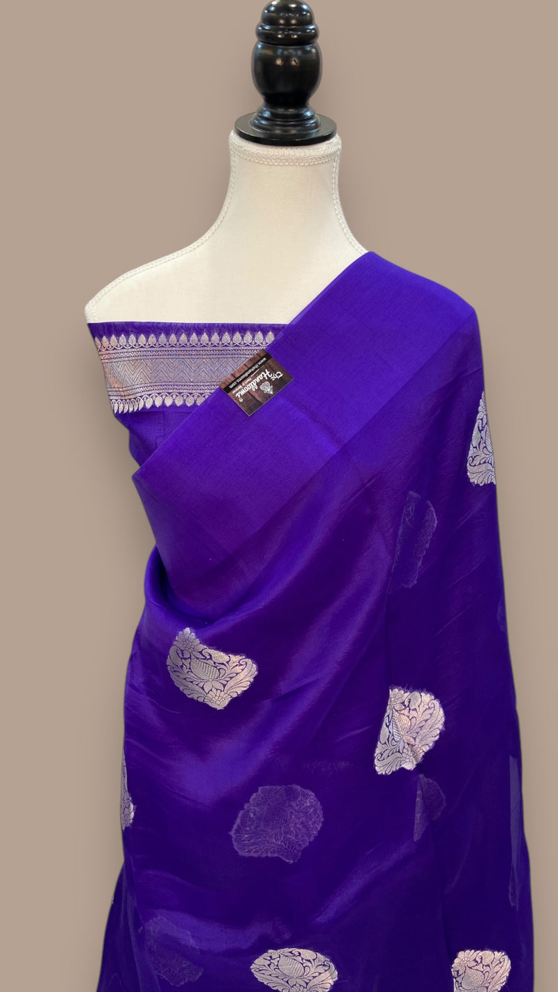 Pure Kora Handloom Banarasi Saree - The Handlooms