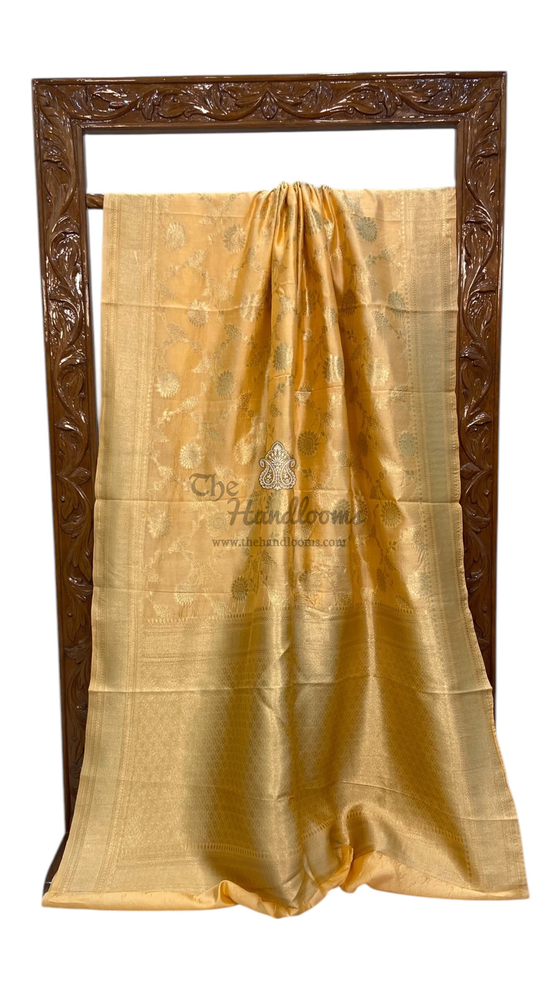 Pure Dupion Silk Banarasi Handloom Saree - The Handlooms