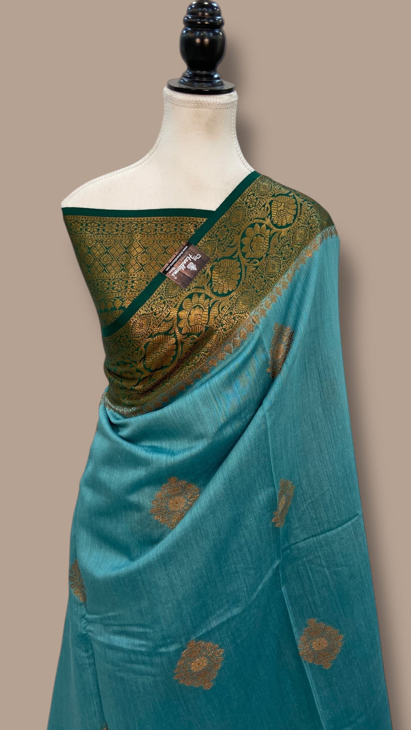 Moonga Silk Handloom Banarasi Saree - The Handlooms