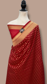 Italian Moonga Silk Handloom Banarasi Saree - The Handlooms