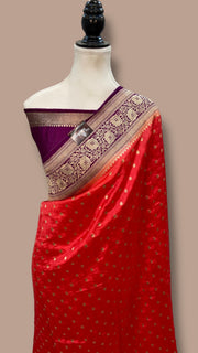 Pure Chiniya Khaddi Handloom Banarasi Saree - The Handlooms