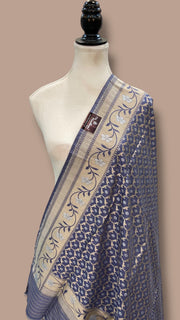 Pure Katan Silk Handloom Banarasi Dupatta - The Handlooms