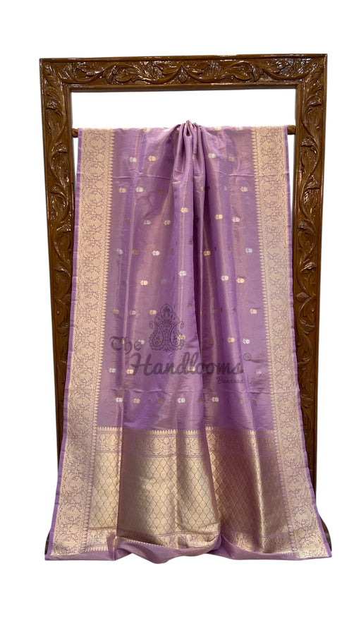 Pure Katan Tissue Silk Banarasi Handloom Saree - All Over Sona Roopa Kadua Motifs - The Handlooms