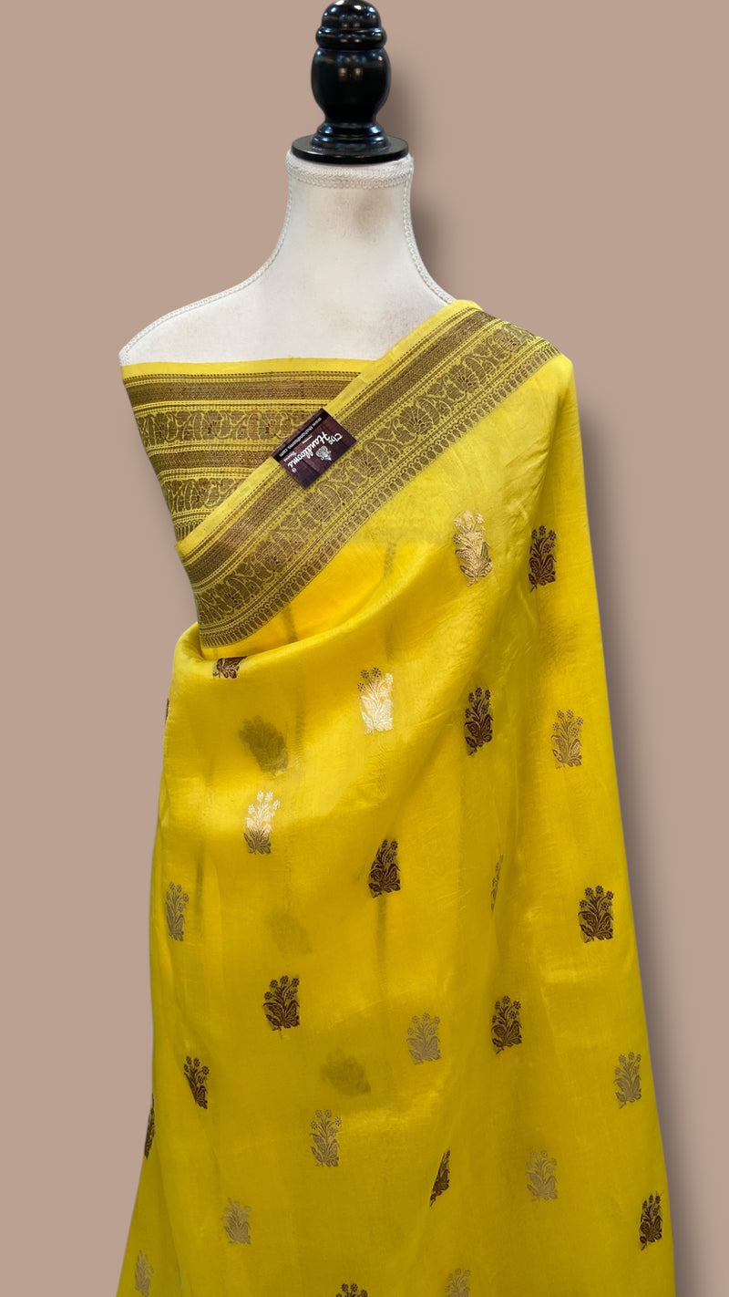 Pure Kora Handloom Banarasi Saree - The Handlooms