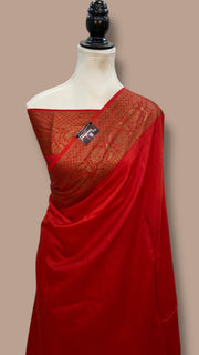 Moonga Silk Handloom Banarasi Saree - The Handlooms