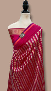Rani Nita Ambani Pure Katan Silk Banarasi Handloom Saree - All over Jaal work - With Meenakari - The Handlooms