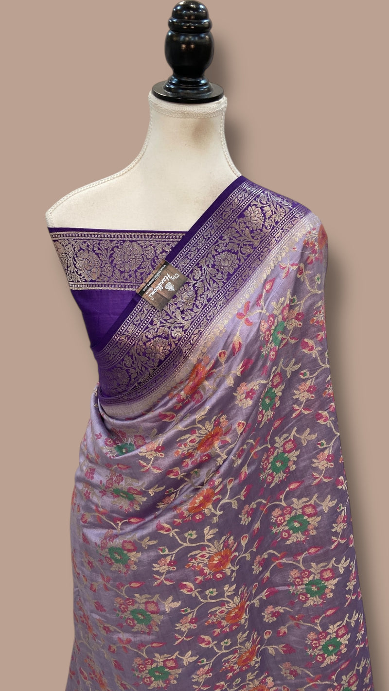 Pure Chiniya Silk Handloom Banarasi Saree - The Handlooms